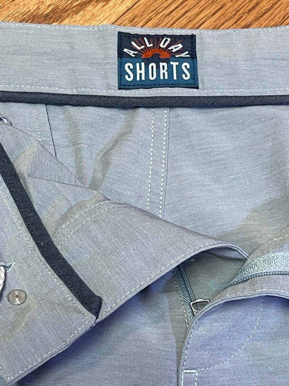 Faherty All Day Shorts Mens Sz 35 Gray 5” Inseam Stretch Performance Casual Golf - Picture 3 of 7
